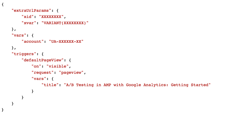 the X’s for “xid” and “xvar” refer to the ID of the experiment. For “account”, that’s a Google Analytics account number.